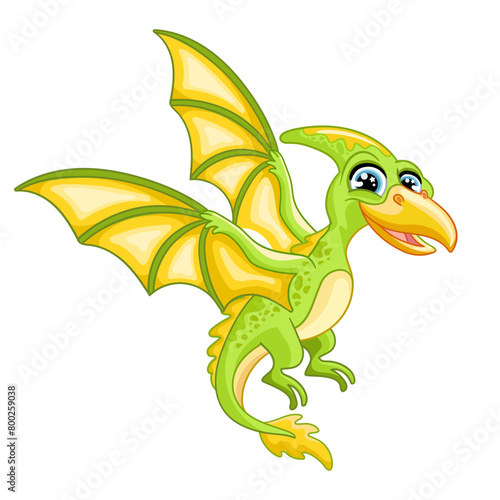 Cute dinosaurs character in cartoon style vector illustration