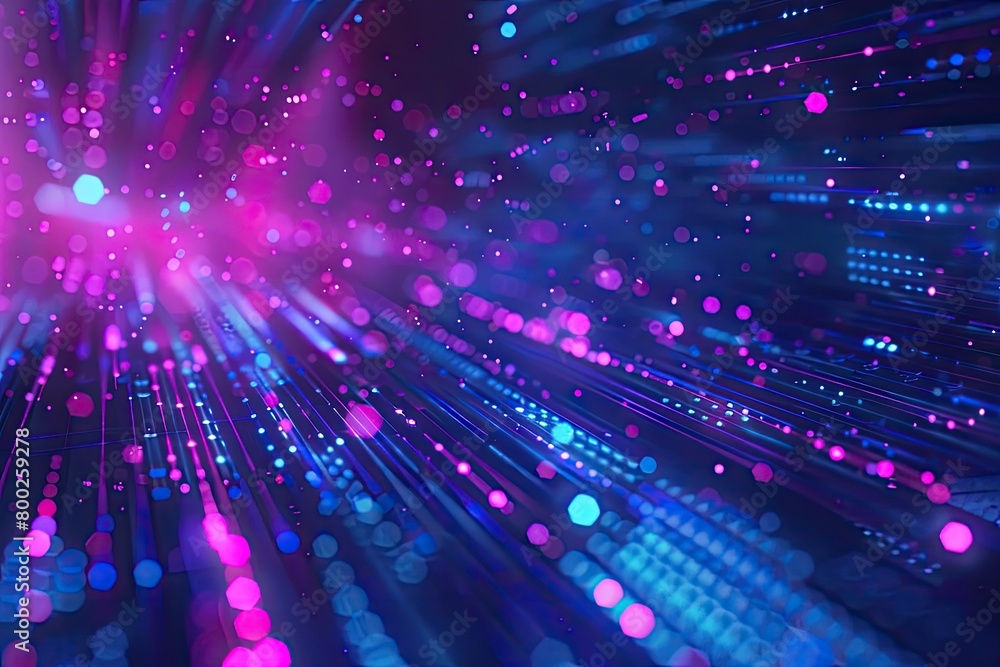 Abstract Technology Background, Blue Purple Abstract Technology Background, Blue Purple