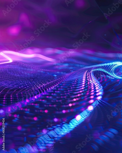 Abstract Technology Background, Blue Purple