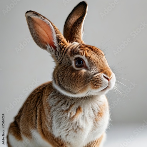 rabbit on a white background © Deanmon