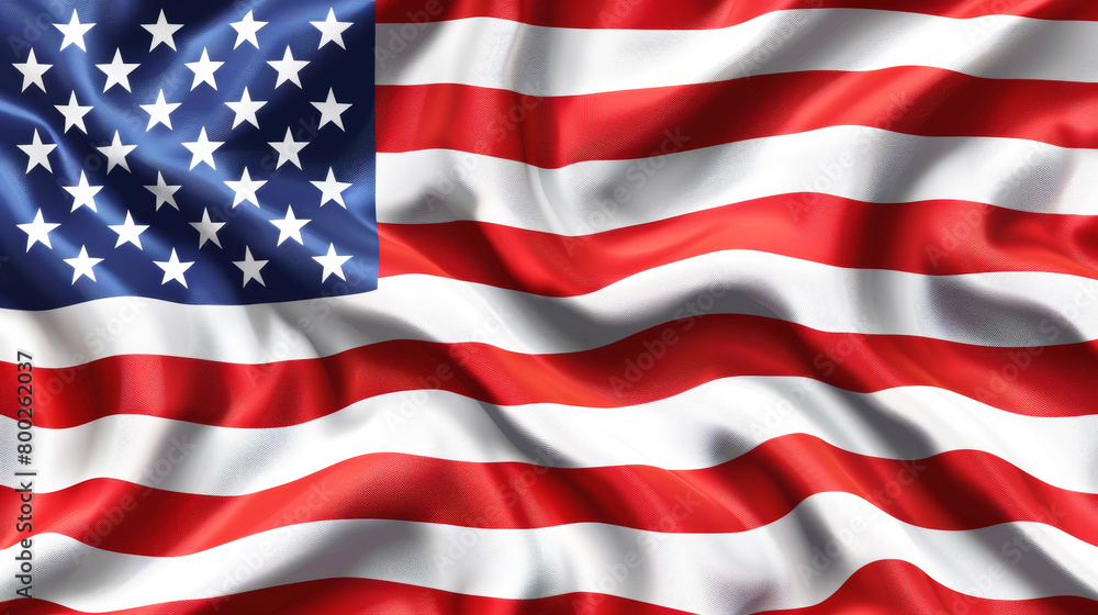 Obraz premium American Flag Wave Close Up
