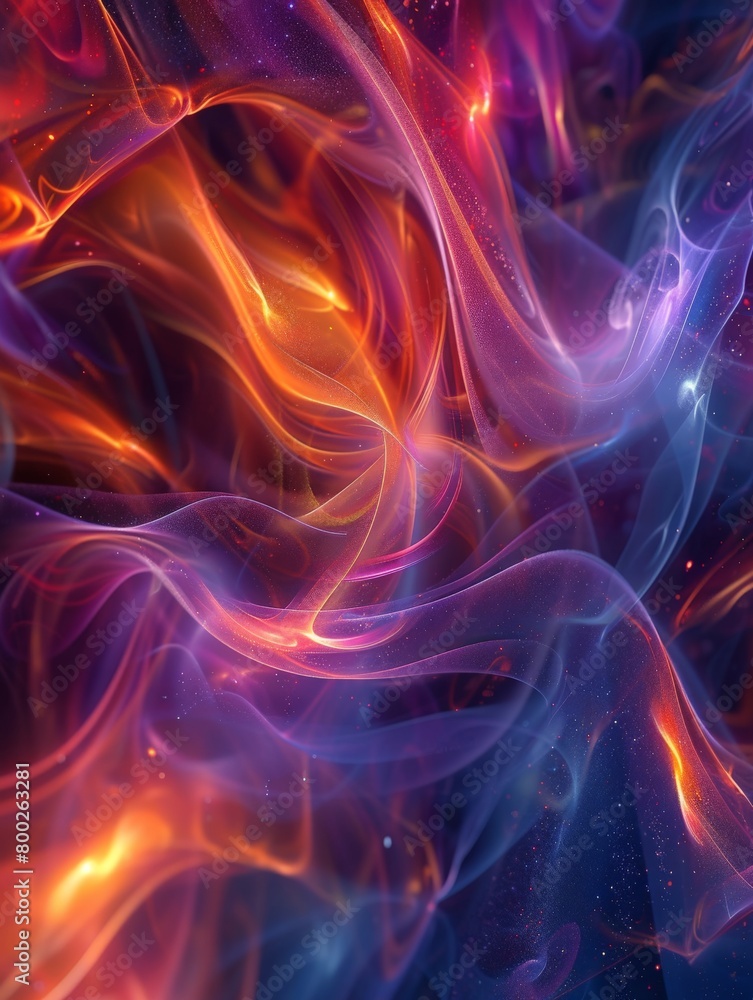 Abstract digital backdrop with elements of fantasy and creativity.