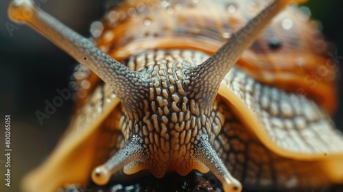 Macro shot of a snail