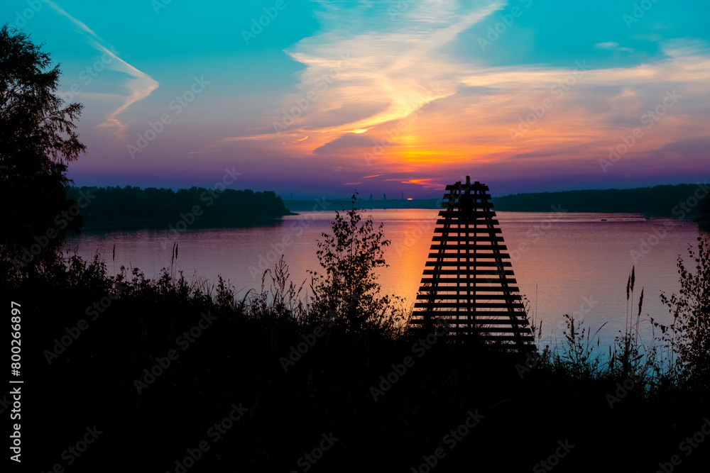 alignment of the navigation sign. High quality photo