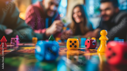 .Capture a tabletop gaming night with friends