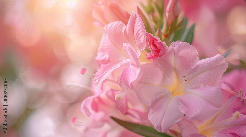 Macro shot of oleander flower Macro shot of oleander flower