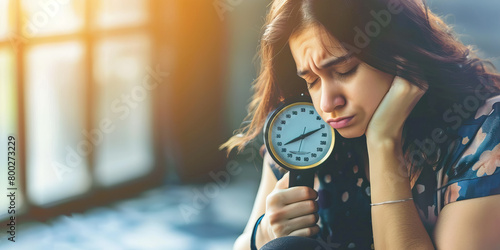 Hypothyroidism: The Fatigue and Weight Gain - Picture a person looking tired and holding a scale with a higher weight, illustrating the fatigue and weight gain photo