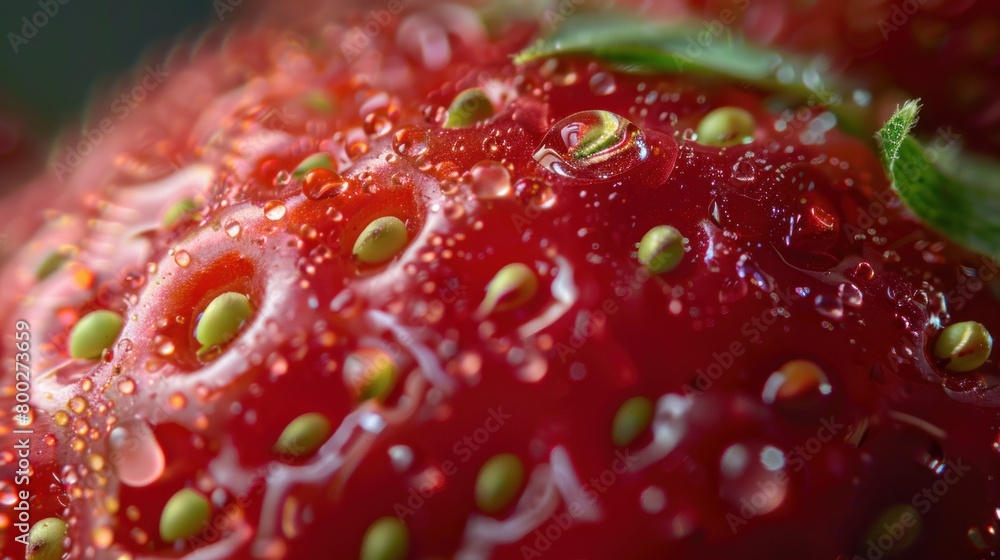 Macro image of strawberries Macro image of strawberries
