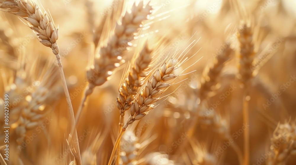 Obraz premium Macro shot of wheat