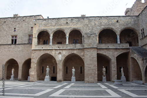 Rhodes Palace of the grand master courtyard