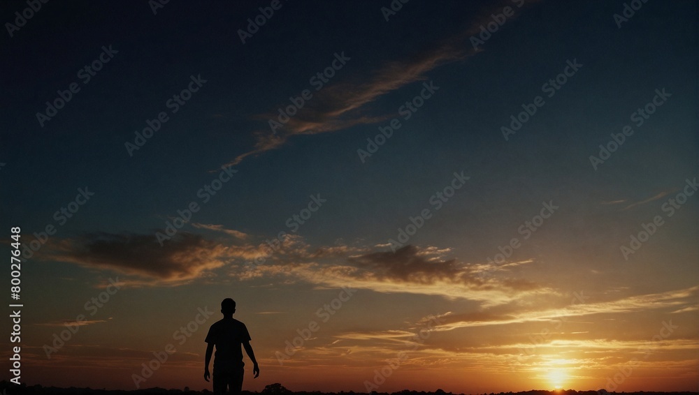 a man stands at the edge of a hill with a kite