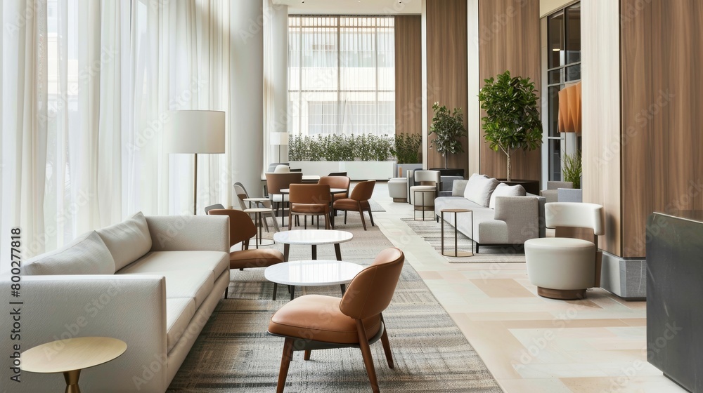 Contemporary Elegance: Minimalist Lobby Design