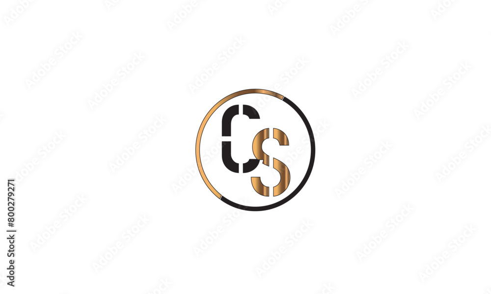 CS, SC, C, S Abstract Letters Logo Monogram