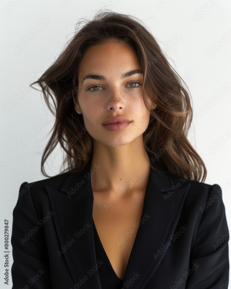 Determined Businesswoman in Studiowhite background
Determined Businesswoman in Studiowhite background