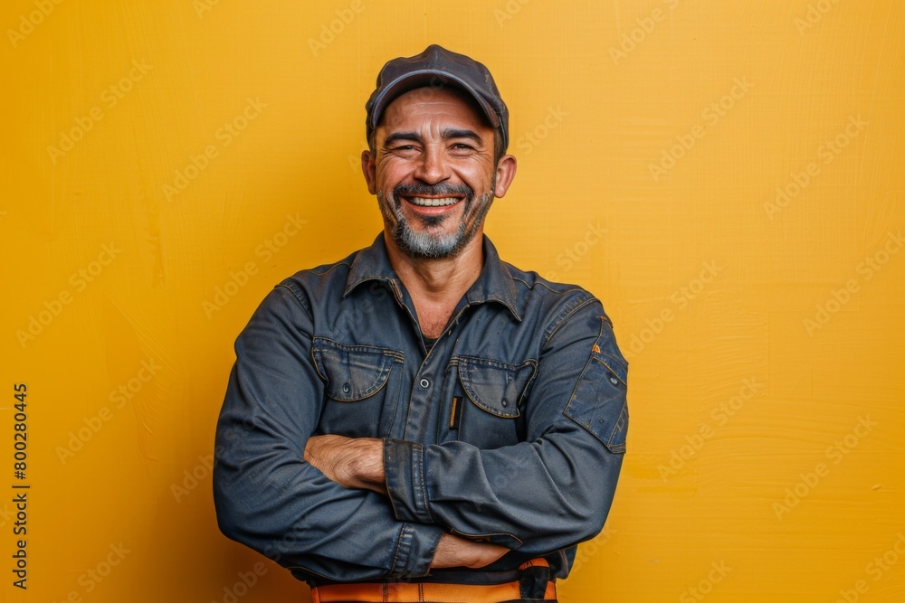 Satisfied Plumber in Studio
Satisfied Plumber in Studio