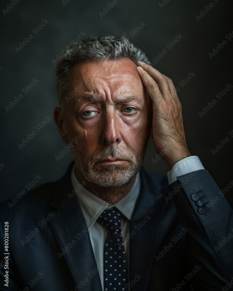 Obraz premium Stressed Lawyer in Studio