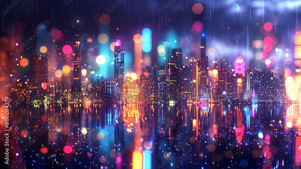 abstract city lights 