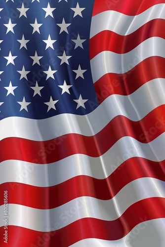 Vector of flag for president day background. photo