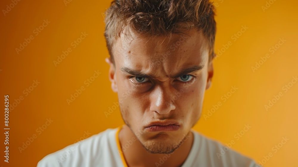 Fototapeta premium Angry Person in Studio