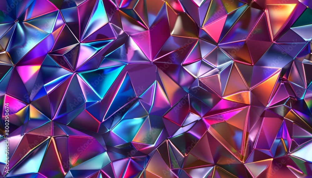 Iridescent wrinkled foil texture in vibrant colors Iridescent wrinkled foil texture in vibrant colors