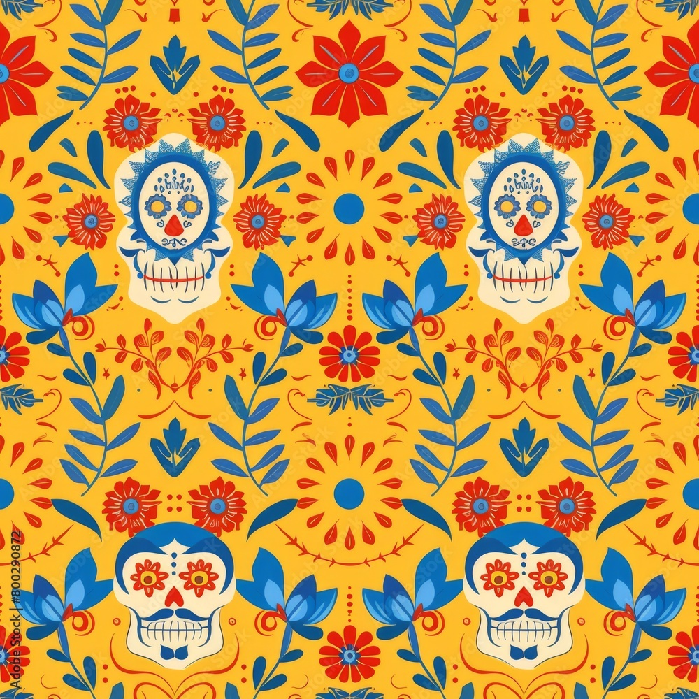 Simple Seamless Dia de los Muertos Pattern
Simple Seamless Dia de los Muertos Pattern