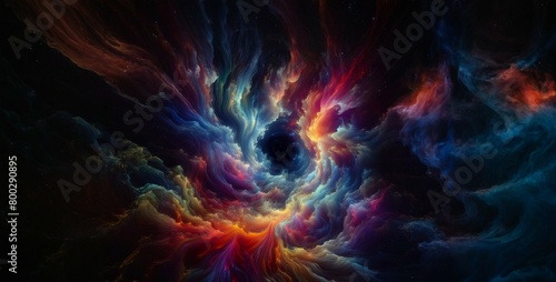 Buco nero intergalattico spaziale photo