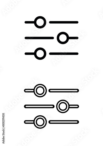 adjustments pixel perfect linear ui icon,customizable changes,ux,outline isolated user interface element for app and website,