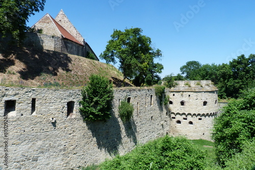 Bastion und Festungsgraben auf der Burg Querfurt in Sachsen-Anhalt