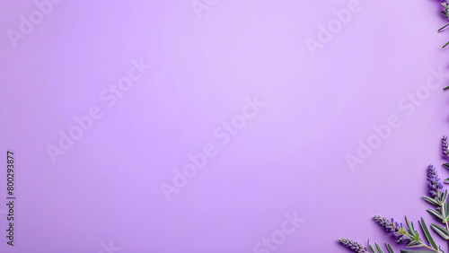 light purple background with lavender flowers  AI generated