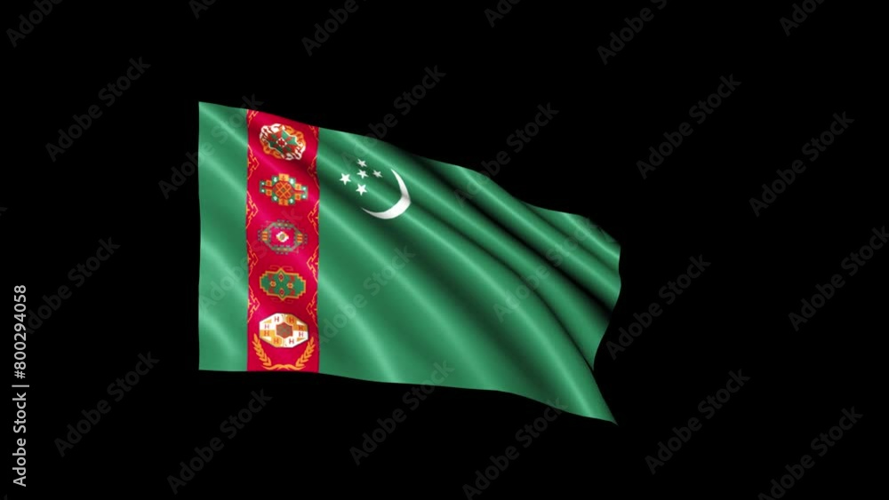 Turkmenistan Flag Loop
