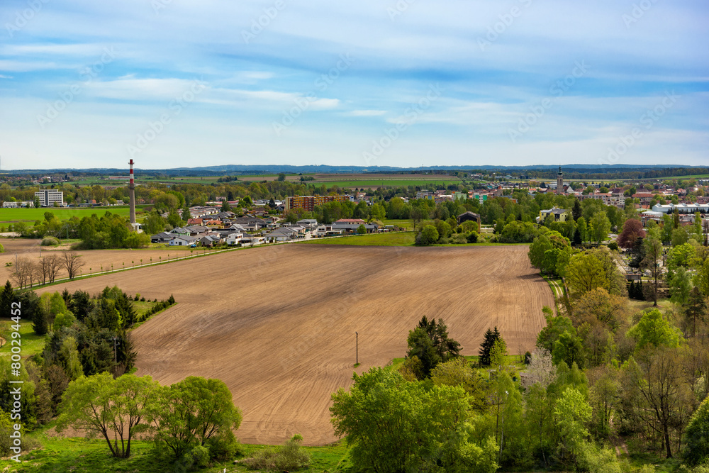 Countryside landscape near Sobeslav, southern Bohemia.