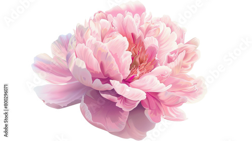 pink peony on a white background  illustration  flower  floristry  plant  nature  ornament  delicate  design  garden  spring  summer  bloom  petals  love  beauty  lush  luxurious