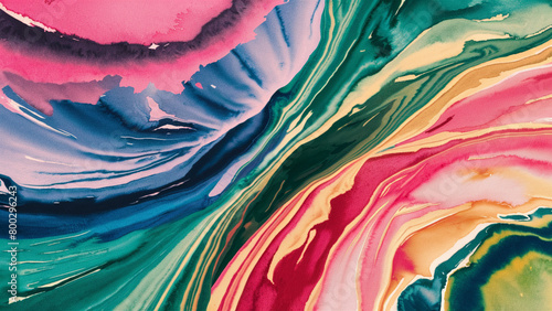 Abstract multicolored watercolor background. A dreamy, almost surreal picture. photo