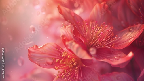 Blossom Bliss  Extreme close-ups showcase the blissful beauty of wildflower petals  their delicate forms a source of tranquility.