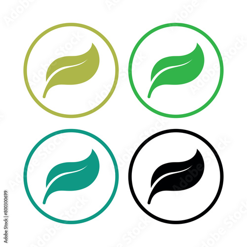 Leaves In Circles Set