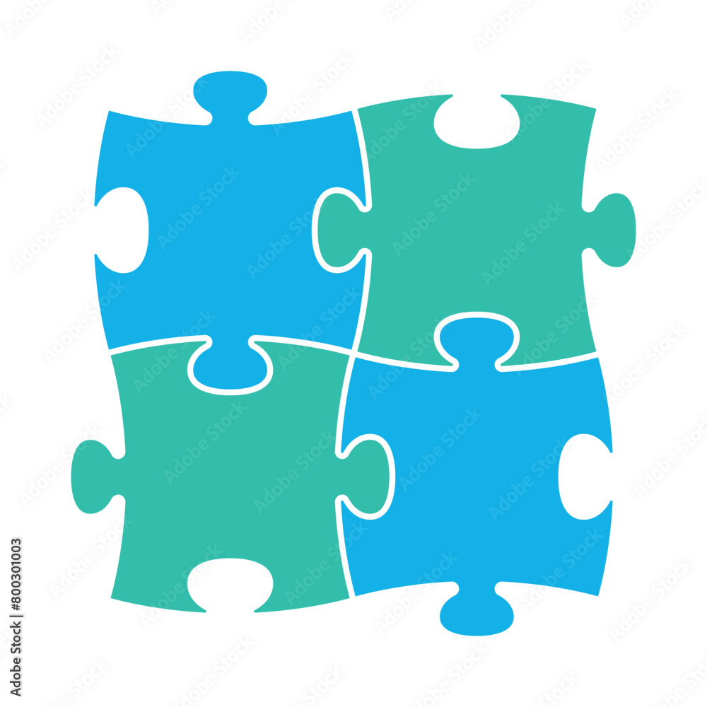 Puzzle Flat Style Puzzle Flat Style