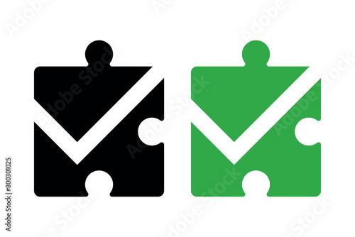 Puzzle Piece Check Mark