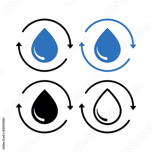 Recycle Water Two Arrows Multiple Colours