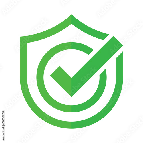 Shield With Check Mark Round