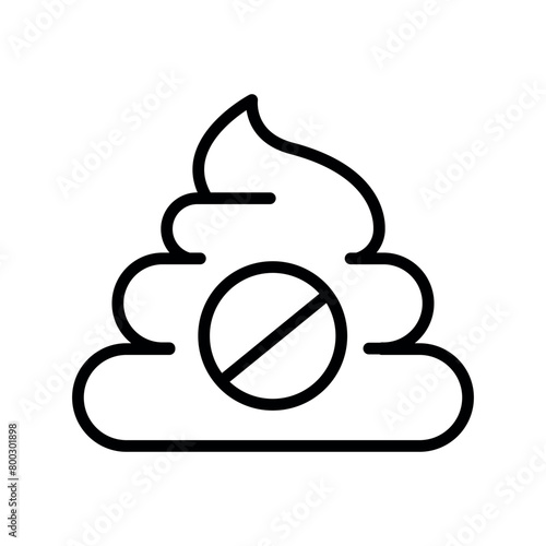 Laxatives line black icon. Vector isolated button.