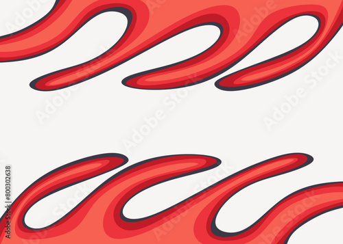 Abstract background with reflective gradient wavy lines pattern