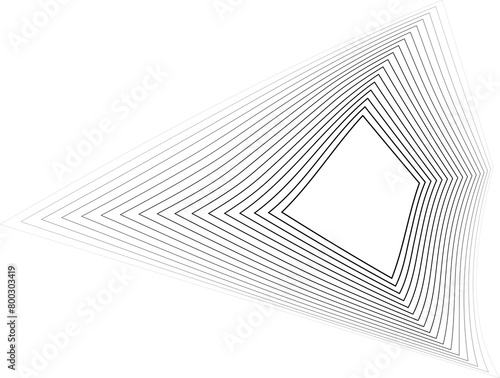 Square amorphous shapes with blending line gradient photo