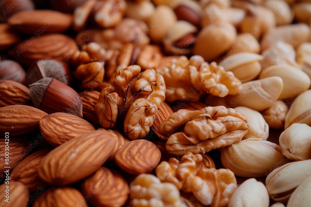 Mixed Nuts Macro: Close-Up Nutty Array Mixed Nuts Macro: Close-Up Nutty Array