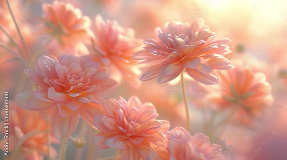 Wavy Whispers: 3D wildflowers sway gently, their fluid motions creating a serene melody of calming rhythms. Wavy Whispers: 3D wildflowers sway gently, their fluid motions creating a serene melody of calming rhythms.