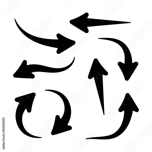 Arrows Set Thin To Thick