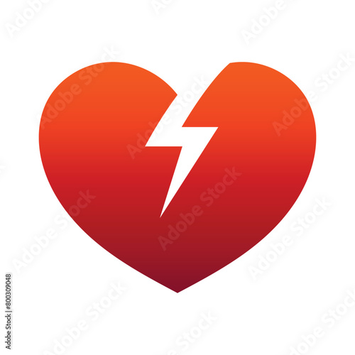 Broken Heart Gradient Style