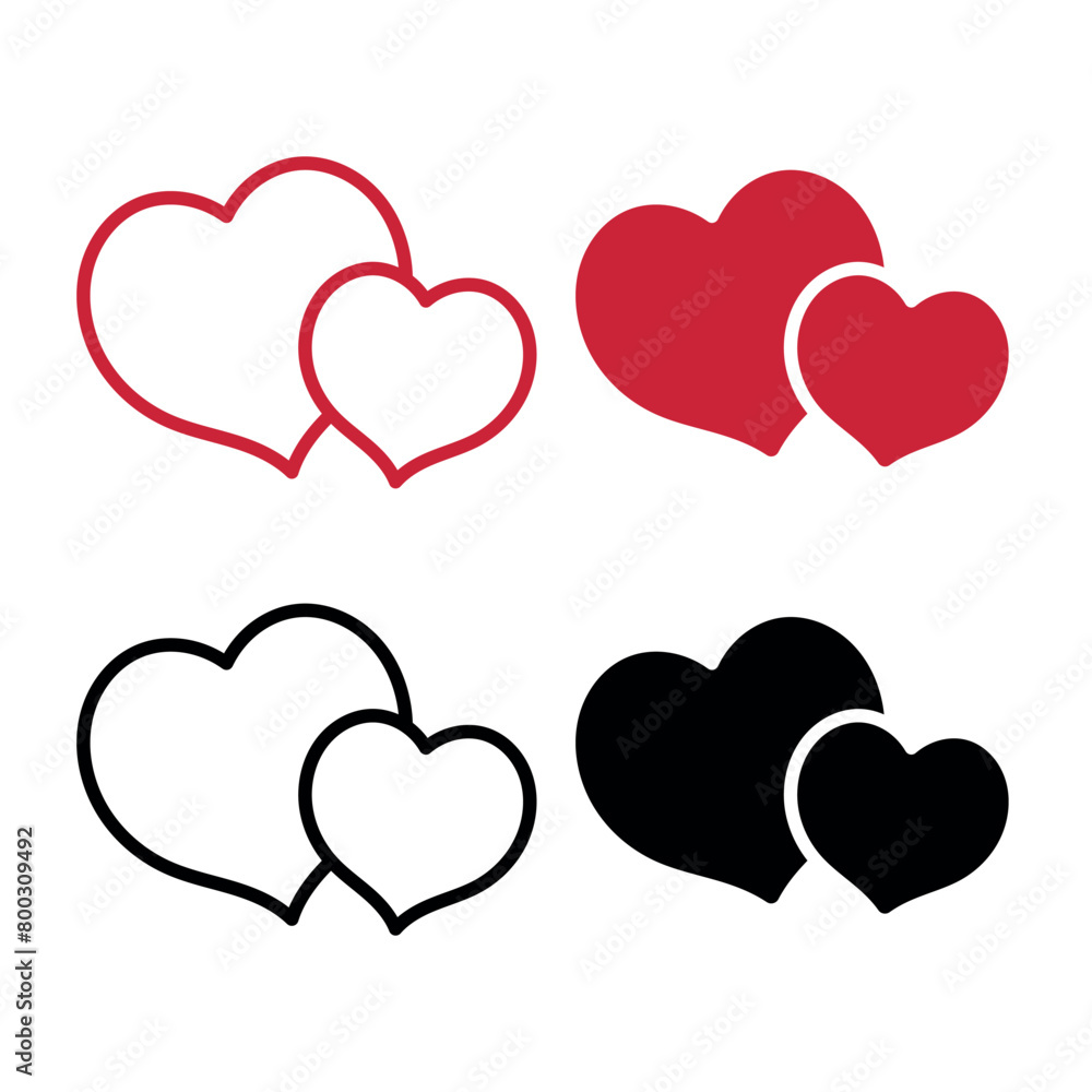 Hearts Double Set Hearts Double Set