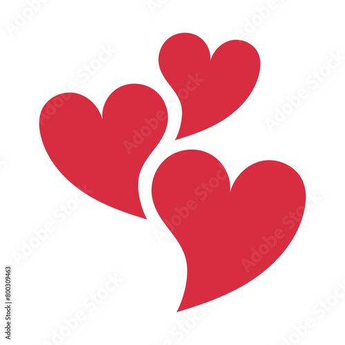 Hearts Curved Shape