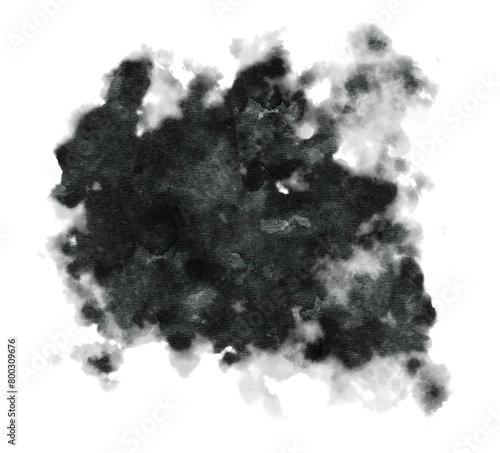 Vector ink blob in grunge style. An element for design.