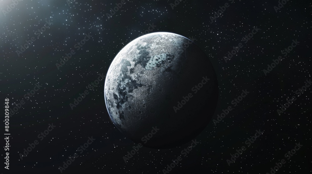 Fototapeta premium a planet in starry universe